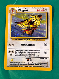 Pidgeot 8/64 MP Holo Rare Jungle Set Unlimited Edition Pokemon Card - Image 1