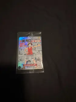 One Piece Monkey D. Luffy US College Basketball Promo Card+Poster RUTGERS 01/23 - Image 3