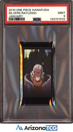 One Piece 2010 Silvers Rayleigh January One Piece Hanafuda PSA 9 - Image 1