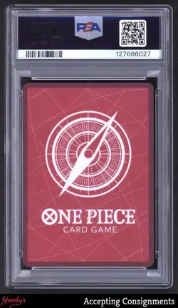 2025 One Piece Card Game Promos PSA Magazine Exclusive #OP09001 Shanks PSA 8 - Image 2