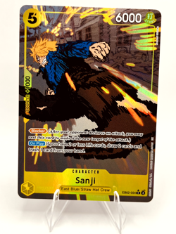 Sanji EB02-054 (Alternate Art) Rare One Piece Yellow English NM - Image 2