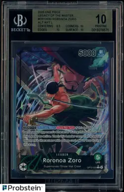 2025 One Piece Legacy of The Master OPOP12020 Roronoa Zoro BGS 10 PRISTINE - Image 1