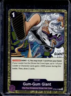 2024 One Piece Emperors in the New World Gum-Gum Giant Rare #OP09-078 - Image 1