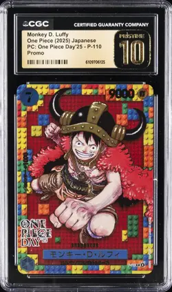2025 ONE PIECE (2025) JPN ONE PIECE DAY '25 MONKEY D. LUFFY CGC 10 PRISTINE - Image 1