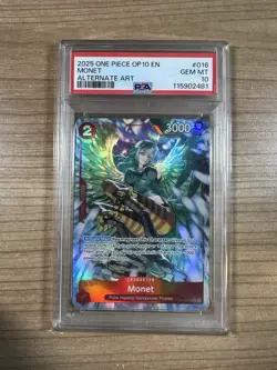 Monet 2025 One Piece - OP10 - Royal Blood - Alternate Art #016 PSA 10 - Image 1