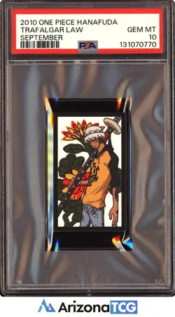One Piece 2010 Trafalgar Law September One Piece Hanafuda GEM MINT PSA 10 - Image 1