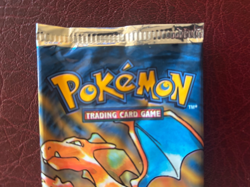 1999 Pokemon Trading Card Game TCG Base Set EMPTY Booster Pack Wrapper Charizard - Image 2