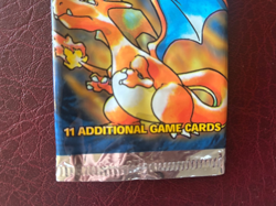 1999 Pokemon Trading Card Game TCG Base Set EMPTY Booster Pack Wrapper Charizard - Image 3