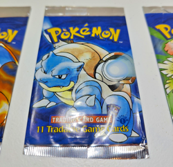 3 EMPTY Pokemon 1st Edition Shadowless Base Booster Packs - Full set - Image 3