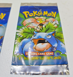 3 EMPTY Pokemon 1st Edition Shadowless Base Booster Packs - Full set - Image 4