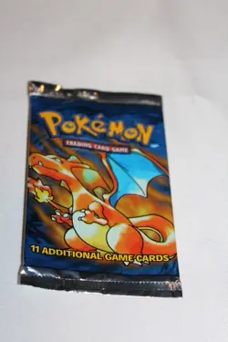 Set 3 Empty 1999 Pokemon Base Booster Wrappers Unlimited CCG Charizard RARE HTF - Image 2