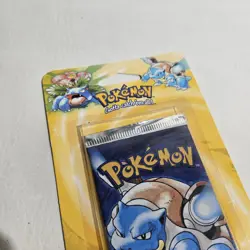 WOTC Base Set Empty BLISTER Blastoise Booster Pack No Pokemon Cards - Image 3
