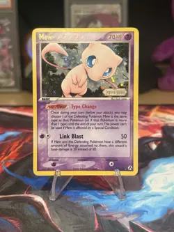 Pokemon TCG Mew Reverse Holo Rare Legend Maker STAMPED 10/92 MP- - Image 1
