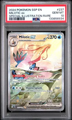 2024 POKEMON SURGING SPARKS MILOTIC ex #237 SIR PSA Gem Mint 10 - Image 1