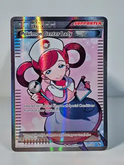 Pokemon Center Lady (105 Full Art) 105/106 Flashfire Holo - LIGHTLY PLAYED - Image 1