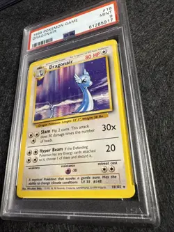 Pokemon 1999 Base Set Dragonair 18/102 PSA 9 Mint - Image 2