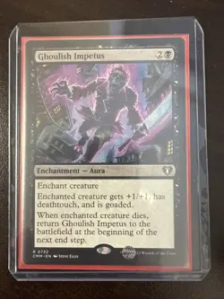 Magic: The Gathering Ghoulish Impetus CMM 0732 Rare Card Commander Masters - Image 1