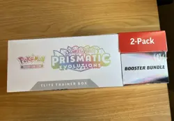 Pokemon TCG Prismatic Evolutions Costco Bundle ETB + Booster Bundle New & Sealed - Image 3