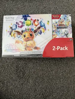 Pokemon TCG Prismatic Evolutions Costco Bundle ETB with Booster, New and Sealed - Image 1