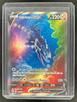 2022 Pokemon SWSH Astral Radiance Origin Forme Dialga V Full Art Rare #177/189 - Image 1