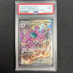 Team Rocket's Nidoking ex 233/182 SIR Pokemon Card PSA 9 Destined Rivals TCG CCG - Image 4