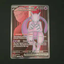 Pokemon TCG Team Rocket's Mewtwo EX 213/182 Ultra Rare Holo 280HP - Image 1
