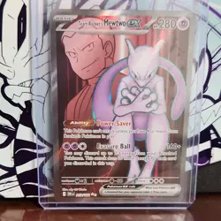 Pokemon TCG Team Rocket's Mewtwo ex 213/182 SV10 Holo Ultra Rare 280 HP - Image 1