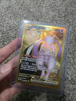 Pokemon Team Rocket's Mewtwo ex 240/182 Sv10 Holo Hyper Rare EX 280HP Full Art - Image 1