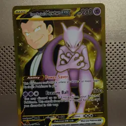 Pokemon Team Rocket's Mewtwo EX 240/182 Hyper Rare Holo 280HP Destined Rivals - Image 1