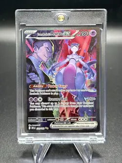 2025 Pokemon Team Rockets Mewtwo EX Hp 280 231/182 SIR - Image 1