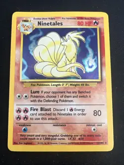 1999 Base Set Vintage Pokemon 2 Card Lot: Holo 1st Edition Machamp & Ninetales - Image 2