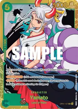 Yamato OP01-121 Secret Rare SEC One Piece TCG Romance Dawn English - Image 1