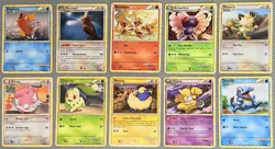 Pokemon HGSS Base Set Regular Vintage Card Lot x10 NM 💎 - Image 1