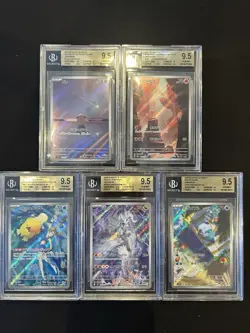 BGS 9.5 Pokemon Card Game Japanese Art Rare 5 Card Set Bulk Holo AR - Image 1