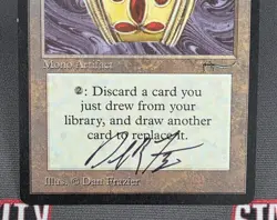 MTG Jandor's Ring- Signed -Arabian Nights Magic the Gathering Card # 064 - Image 4