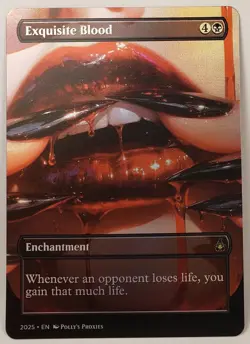 Exquisite Blood FOIL Proxy Playtest Card with Custom Fantasy Art - Image 4