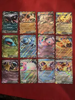 Pokemon 151 Complete Set of 12 EX (Double Rare) Cards NM English - Image 3