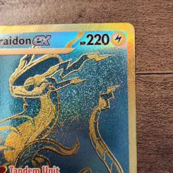 Miraidon ex 243/091 NM-M Hyper Rare Shiny Gold Pokemon SV Paldean Fates Card PSA - Image 5