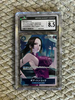 One Piece Card Game Boa Hancock OP02-059 Box Topper Foil CGC 8.5 JP - Image 1
