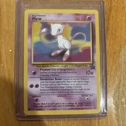 Pokemon TCG Mew Black Star Promo Rare Vintage Collector’s Card WotC 1999 - Image 1