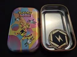 POKEMON TCG 151 MINI TIN EMPTY NO PACKS OR ART CARD (COIN INCLUDED) - Image 1