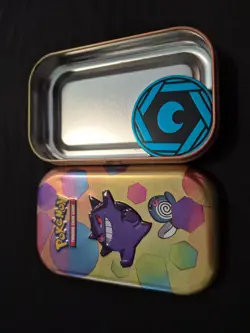 POKEMON TCG 151 MINI TIN EMPTY NO PACKS OR ART CARD (COIN INCLUDED) - Image 4