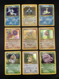 Vintage Pokemon Cards Rare Holo Lot WOTC MP/HP Hitmonlee, Hitmonchan, Hitmontop - Image 1