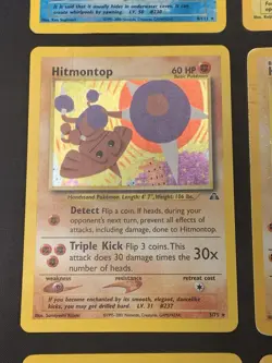 Vintage Pokemon Cards Rare Holo Lot WOTC MP/HP Hitmonlee, Hitmonchan, Hitmontop - Image 5