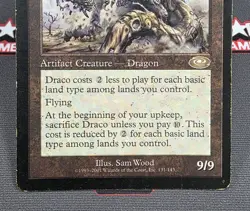 MTG Draco- DAMAGED -Planeshift Magic the Gathering Card # 131 - Image 4
