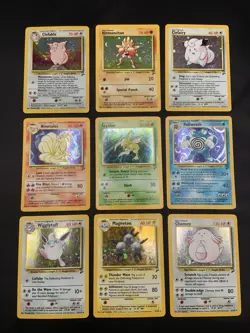 Vintage Holo Rare Pokemon Card Lot - WOTC Era - Base Set 2 - MP/HP - Sycther - Image 1