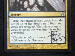 MTG Mind Funeral- Signed -Modern Masters Magic the Gathering Card # 181 - Image 4