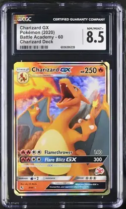 🔥🔥 CGC 8,.5 Charizard GX #60 Battle Academy Charizard Deck Pokemon Card - Image 1