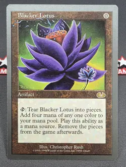 MTG Blacker Lotus- DAMAGED -Unglued Magic the Gathering Card # 070 - Image 1