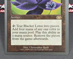 MTG Blacker Lotus- DAMAGED -Unglued Magic the Gathering Card # 070 - Image 4